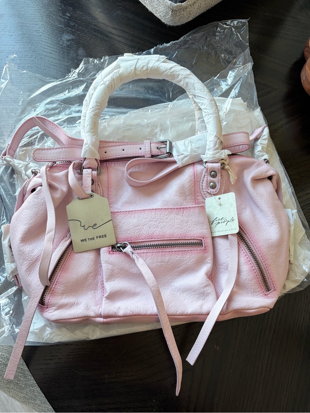 Peony baby Emerson tote bag Free People Pink Top-Handle Satchel (only one left ) - Picture 5 of 6